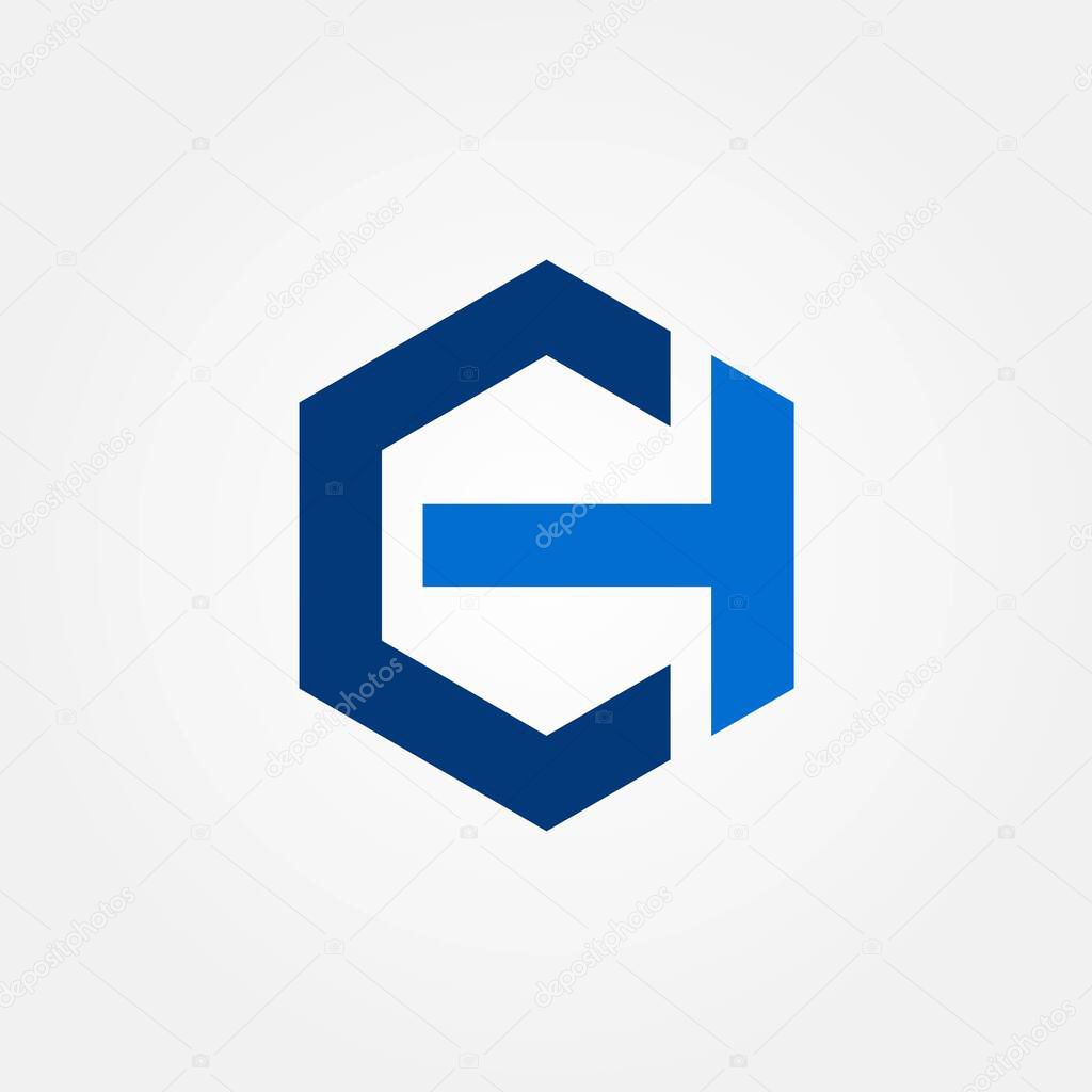 Letter C Hexagon 2 logo icon design illustration
