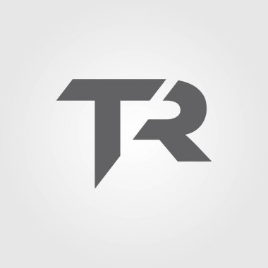 TR ilk logo 2 simgesi tasarımı illüstrasyonu