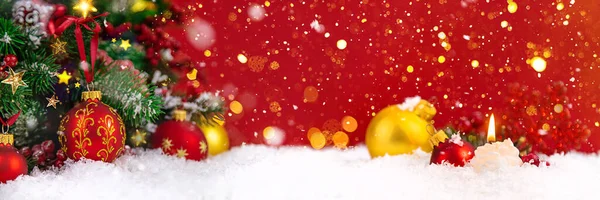 Beautiful Christmas Background Christmas Tree Selective Focus Holiday — Stock Photo, Image