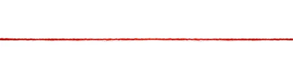 Red Thread Isolate White Background Selective Focus Old — Stock Photo, Image