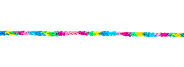 Multicolored Thread Isolate White Background Selective Focus Color — Stock Photo, Image