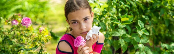 Весенняя Аллергия Цветы Ребенка Выборочный Фокус Природа — стоковое фото