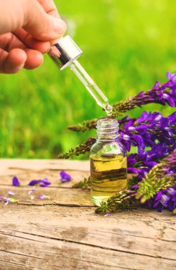 Azgın keçi ağacı alternatif ilaç çıkartır. Seçici Odaklanma. Doğa.