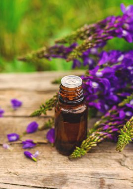 Azgın keçi ağacı alternatif ilaç çıkartır. Seçici Odaklanma. Doğa.