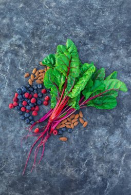 Oksalat içeren ürünler. Seçici odaklanma. yiyecek.