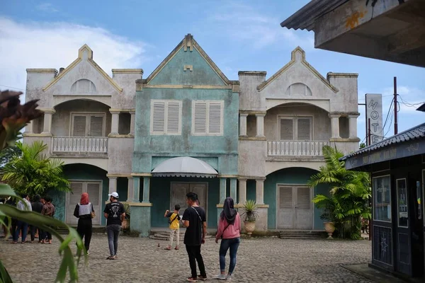 インドネシアのジョグジャカルタ 2022年3月27日 Glampong屋外スタジオの古典的な建物のファサード — ストック写真
