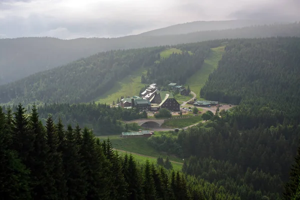 Berghotel Gebirge Jesenik Ski Und Tourismuszentren Der Tschechischen Republik — Stockfoto