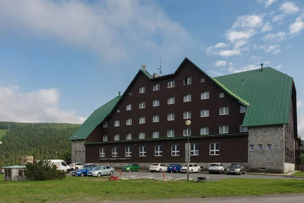Berghotel Gebirge Jesenik Ski Und Tourismuszentren Der Tschechischen Republik — Stockfoto
