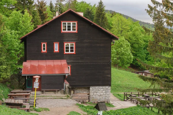 Hütte Unter Dem Berg Suchy Vrch Nationalpark Mala Fatra Slowakei — Stockfoto