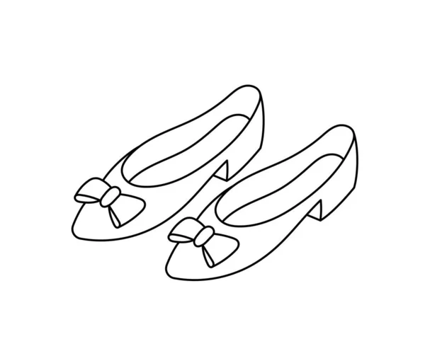 Sapatos Femininos Loja Sapatos Tamanho Curso Editável Ícone Linha — Vetor de Stock