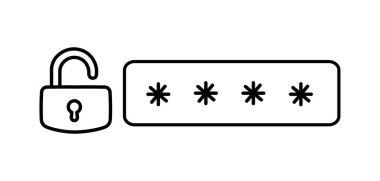 Vektör hattı. Düzenlenebilir dış hat vuruşu kalınlığı.