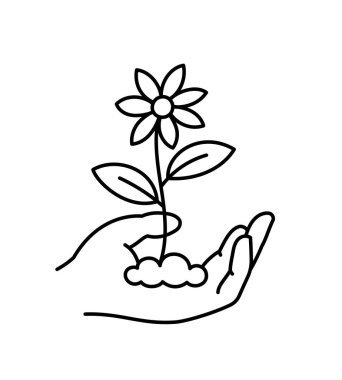 Beyaz arka planda. Satır vektörü simgesi.