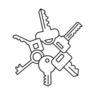 Vektör hattı. Düzenlenebilir dış hat vuruşu.