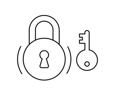 Vektör hattı. Düzenlenebilir dış hat vuruşu kalınlığı.