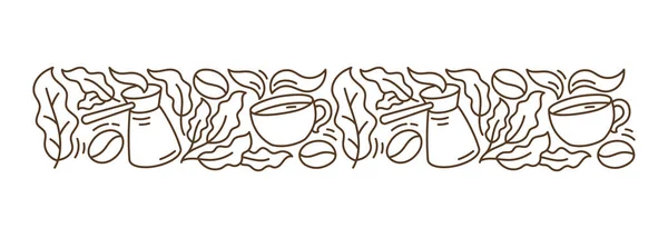 종이를 커피에 담그는 식물의 편도선 편도선이다 반직선 — 스톡 벡터