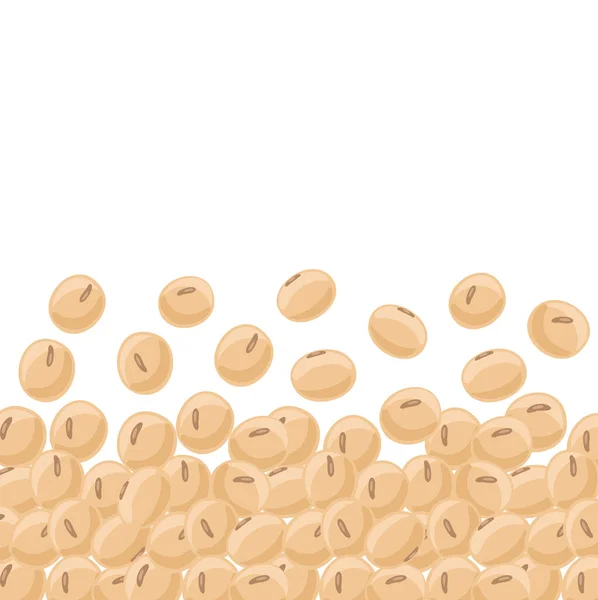 Soya Soybean Background Soy Beans Protein Legumes Food Vector Illustration Royalty Free Stock Vectors