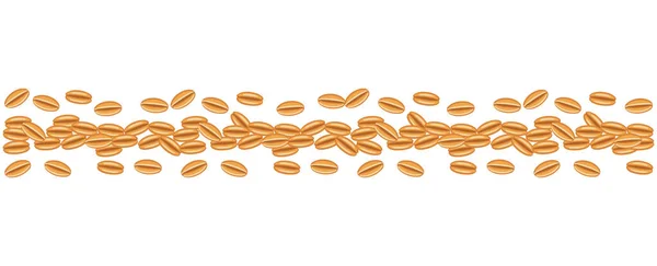穀物のパターンの背景 ライ麦または大麦 パン用の包装紙 ベクターイラスト ロイヤリティフリーストックベクター