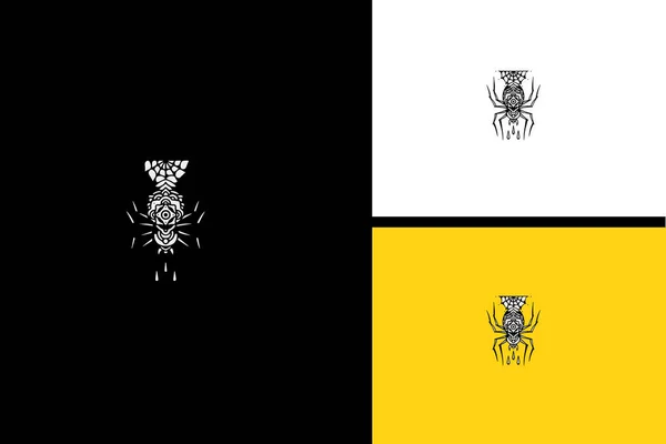 Векторная Иллюстрация Логотипа Паука — стоковый вектор
