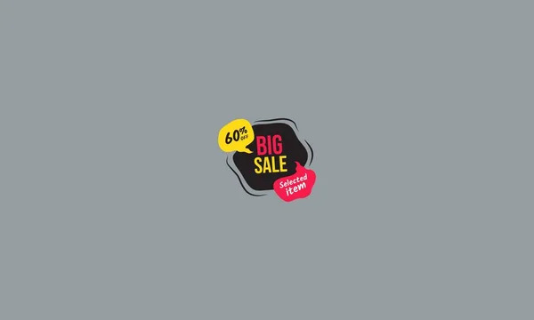 Black Friday Sale Big Sale Vector Illustration Flat Design — Stock Vector