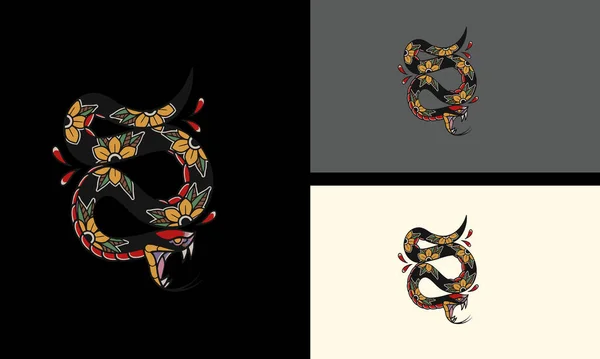 Roi Cobra Tribal Vecteur Mascotte Design — Image vectorielle