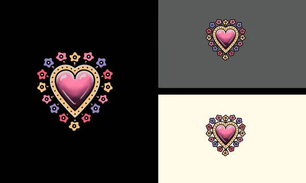 Love Pink Vector Imagiscot Design — стоковый вектор