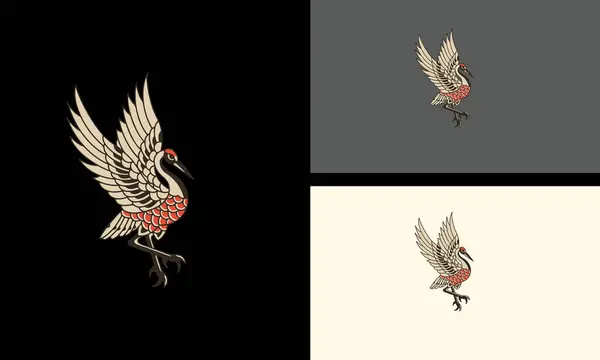 Дизайн Векторной Иллюстрации Фламинго — стоковый вектор