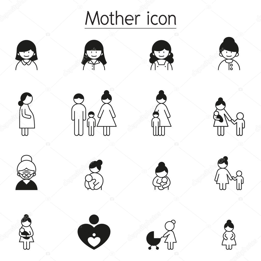 Mother icon set vector illustration graphic design