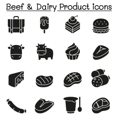 Beef & Mandıra Ürünleri simgesi kabartma biçiminde ayarlandı