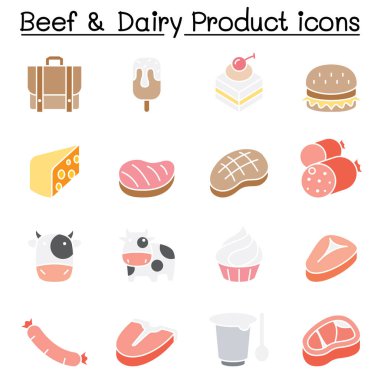 Sığır ve Süt Ürünleri simgesi düz renk olarak ayarlandı