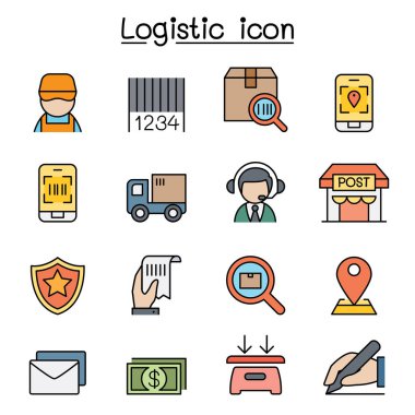 Lojistik, Sevkiyat, Sevkiyat simgesi renk çizgisi biçiminde ayarlandı