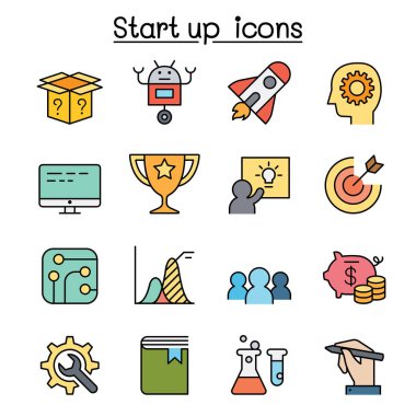 Başlangıç simgesi renk çizgisi biçiminde ayarlandı