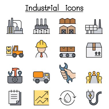 Sanayi simgesi renk çizgisi biçiminde ayarlandı