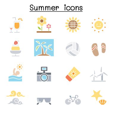 Düz renk biçimli yaz simgesi