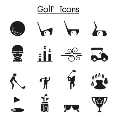 Golf simgesi kabartma biçiminde ayarlandı