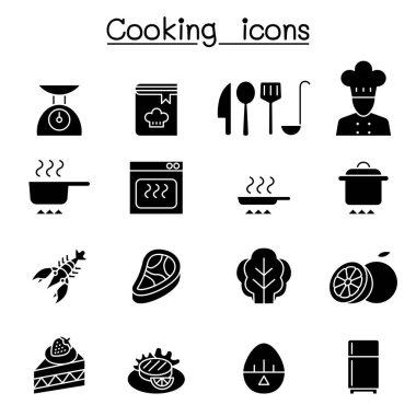 Aşçılık simgesi kabartma biçiminde ayarlandı