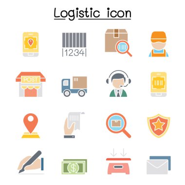 Lojistik, Sevkiyat, Sevkiyat simgesi düz renk olarak ayarlandı