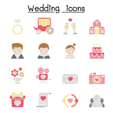 Düğün simgesi düz renk olarak ayarlandı