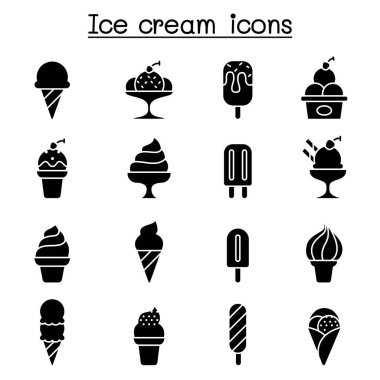 Dondurma simgesi kabartma biçiminde ayarlandı