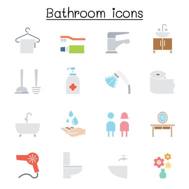 Banyo simgesi düz renk olarak ayarlandı