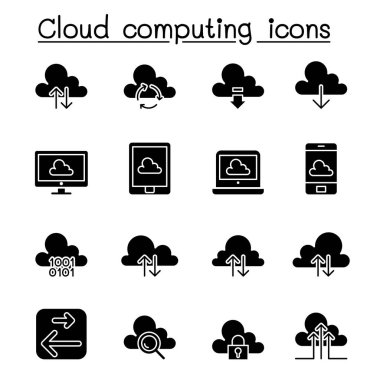 Bulut hesaplama simgesi kabartma biçiminde ayarlandı