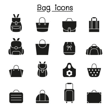 Çanta simgesi kabartma biçiminde ayarlandı