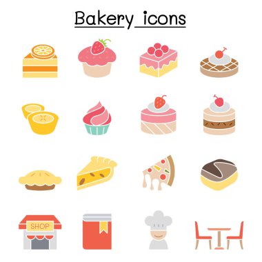 Fırın ve Pasta simgesi düz renk olarak ayarlandı