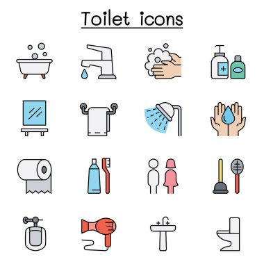 Banyo simgesi renk çizgisi biçiminde ayarlandı