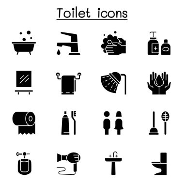 Banyo simgesi kabartma biçiminde ayarlandı