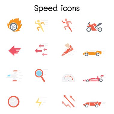 Hız, düz renk biçimli hızlı simge