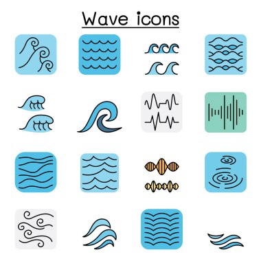 Dalga simgesi renk çizgisi biçiminde ayarlandı