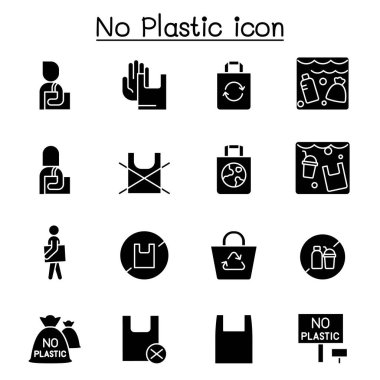 Kabartma biçiminde plastik torba simgesi yok