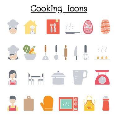 Düz renk biçiminde pişirme simgesi