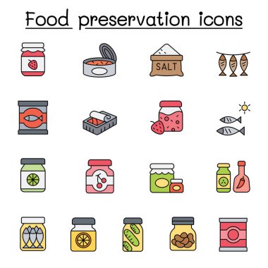 Gıda koruma simgesi renk çizgisi biçiminde ayarlandı