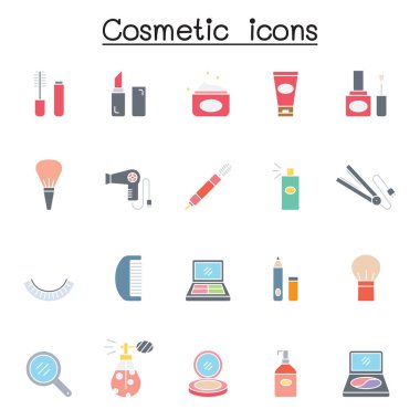 Düz renk biçimli kozmetik simgesi